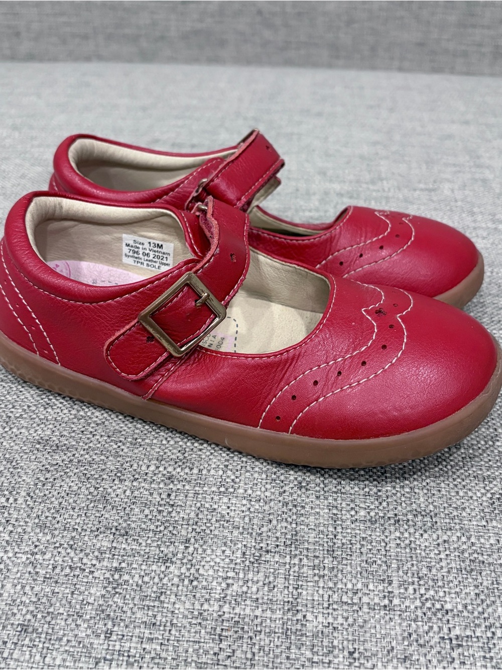 Livie & Luca Girls Red Mary Jane with Buckle